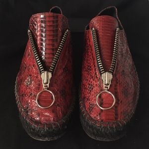 Alexander Wang snakeskin espadrilles